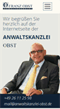 Mobile Screenshot of anwaltskanzlei-obst.de